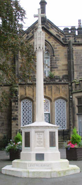 11 War Memorial, The Grange or Burley Grange, Main Street, Burley in Wharfedale.