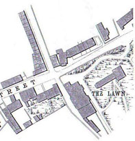 1870 The Lawn estate plan. Main Street, Burley in Wharfedale