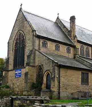 1885 St Michael and All Angels Church, Old Farnley, Leeds - Chorley and Connon.