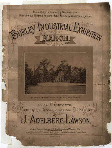 1889 Burley Industrial Exhibition. Burley in Wharfedale.