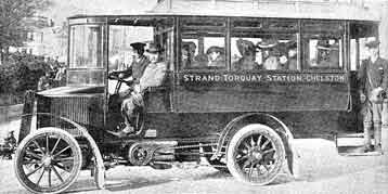 1903 Torquay & District Motor Omnibus Company - Chelston service.