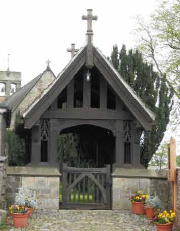 1920-21 Hutton Magna - Church of St Mary War Memorial Lychgate by Connon & Chorley.