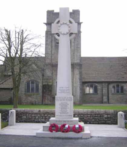 1921 Hellifield War Memorial - St Aidans Church - Connon and Chorley.