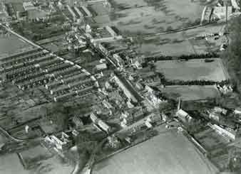 1937 aerial photo of Burley in Wharfedale.