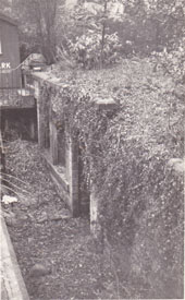 c1956 The Lawn - underground shelter. Burley in Wharfedale.