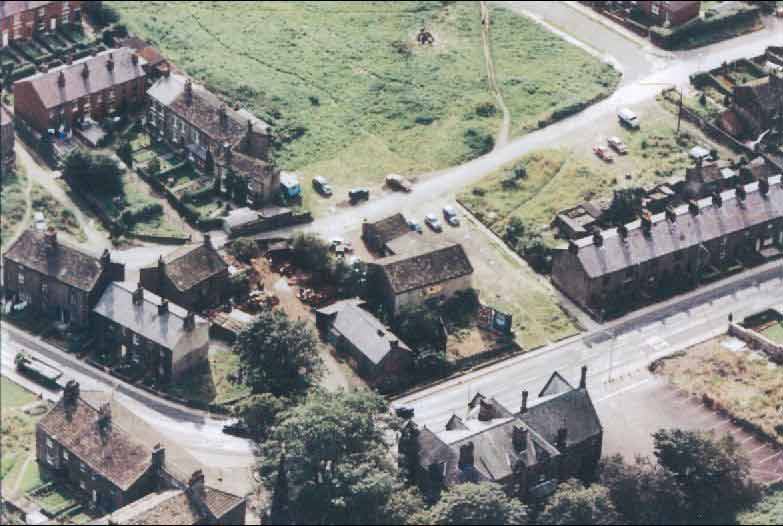 c1966 Aerial Image of Malt Shovel corner, Main Street, Burley in Wharfedale.