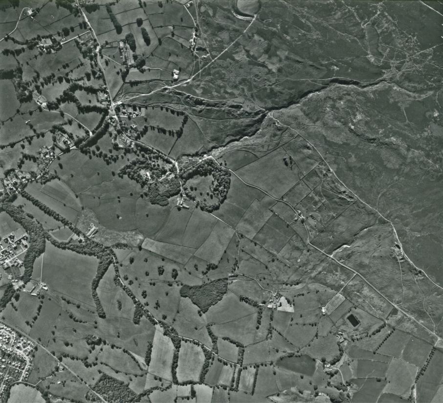 1965 Aerial Photograph Vertical or Satellite View of Burley Woodhead, Robin Hole, Stead and Burley Moor.