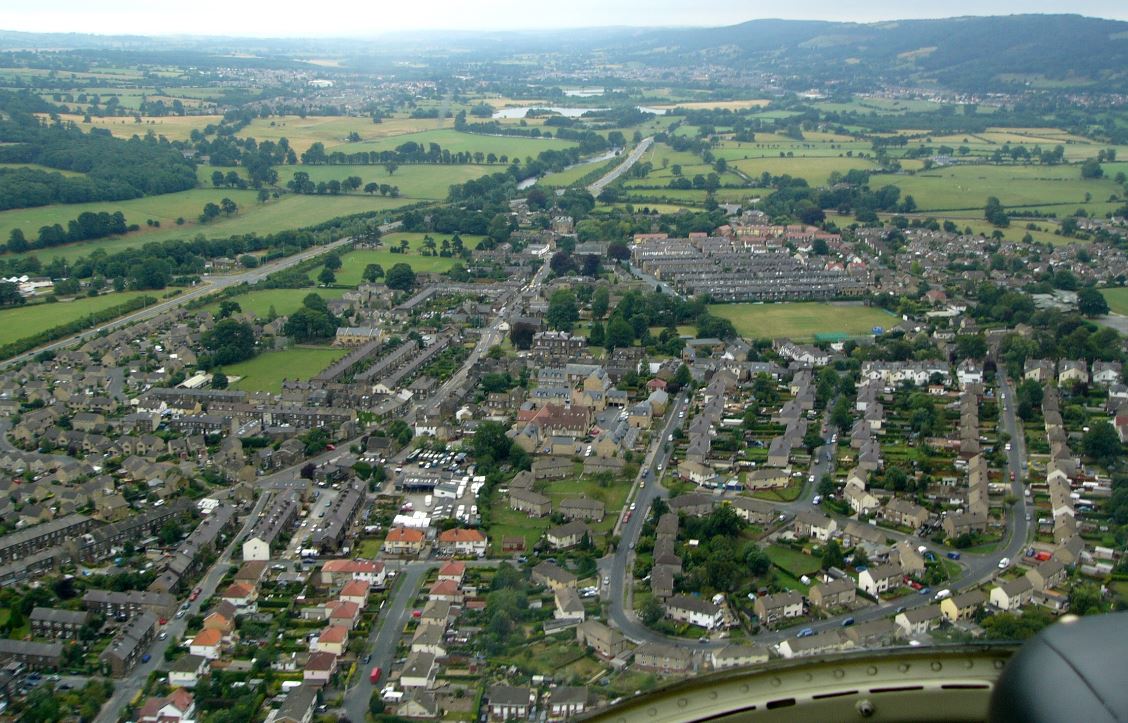2006 Aerial Image Burley in Wharfedale - Looking East.