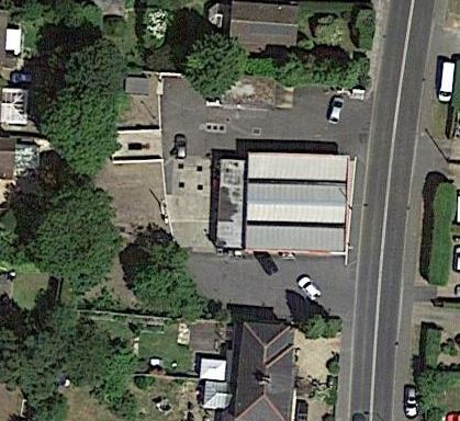 Aerial View Filling Station, Bradford Road, Burley in Wharfedale - 2019.