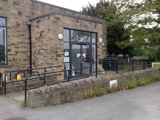 Burley Community Library and Burley Archive. Left Front. Image courtesy of Peter Grinham 2019