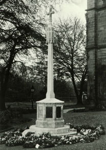 Burley District War Memorial by Harry S Chorley. Burley in Wharfedale