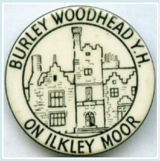 Burley Woodhead Youth Hostel 25mm White Button Badge