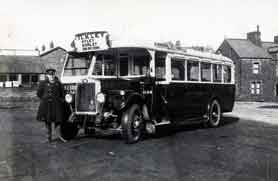 c1930s WYRCC Ilkley Otley Burley Ben Rhydding bus service.