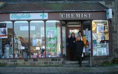 Clayfields Chemist, 123 Main Street, Burley in Wharfedale.