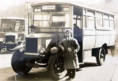 Cream Bus Service, Fred Rathmell. Burley in Wharfedale