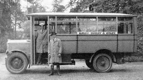 c1922 Cream Bus Service - Fred Rathmell & Arthur Sunley - Burley in Wharfedale.