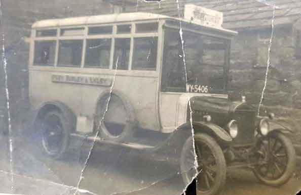Cream Bus Service, Hopps Barn, Burley in Wharfedale. 