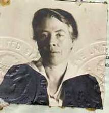 1920 Eleanor Knights Trench passport photo. Mother of James Knights Trench.
