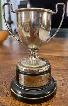 1956 Miniature Waddilove Cup. Won by Frank Quinn of Burley in Wharfedale Cricket Club.