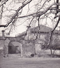 c1956 The Lawn - south side arch. Burley in Wharfedale.