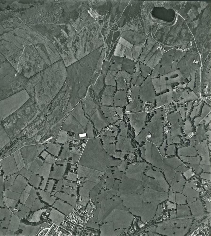 1965 Aerial Photograph Vertical or Satellite View of Burley Woodhead and Burley Moor. 