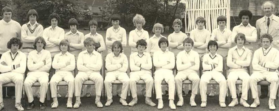 1977 Burley in Wharfedale U15s v Ilkley U15s Cricket.