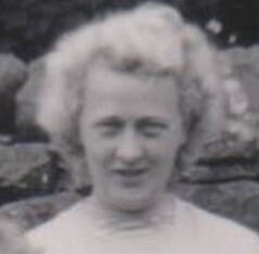 Mrs Coates in 1950 at Burley Woodhead School. Burley in Wharfedale.