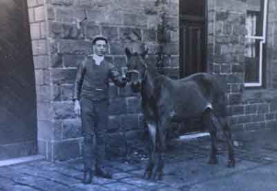 Ernest Rayner (1875-1908) and Pony. Burley in Wharfedale