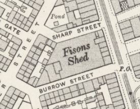 Fison's Shed, Manchester Road, Bradford. Map 1905-06 OS 1908. 