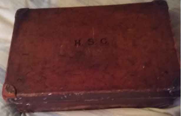 Harry Sutton Chorley monogrammed briefcase.