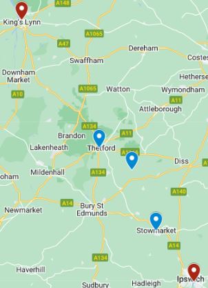 James Fison & Sons - East Anglia - Thetford, Barningham, Stowmarket, Kings Lynn & Ipswich.