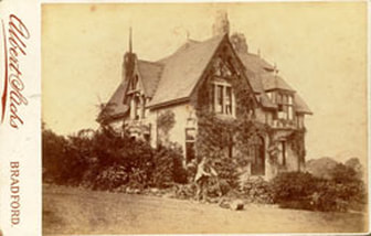 1887 Postcard of Cathedine, Burley in Wharfedale.