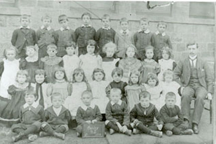 1899 Burley National School, Aireville Terrace, Burley in Wharfedale. 