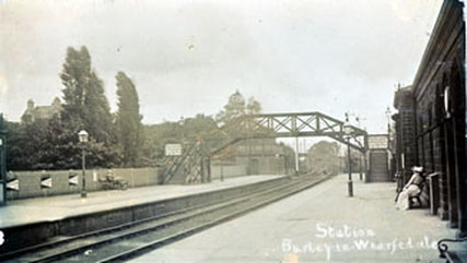 1904 Burley in Wharfedale Railway Station.