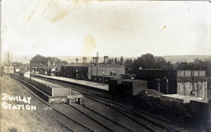 1911 Burley in Wharfedale Railway Station.