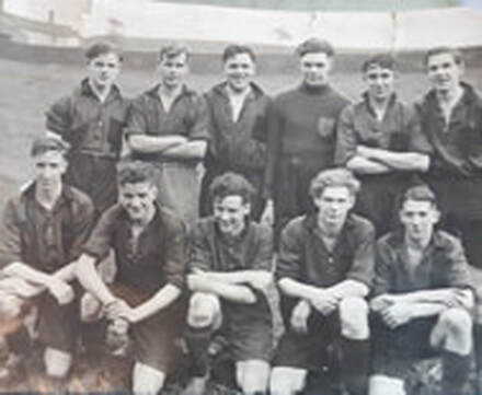 1930s Burley Trojans FC. Burley in Wharfedale.