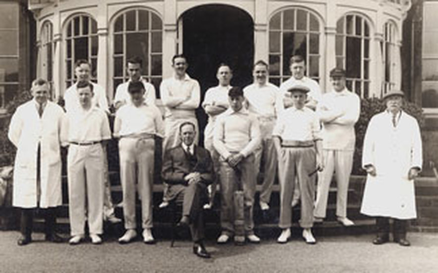 1931 Scalebor Park Hospital Cricket Club at Scalebor Park.