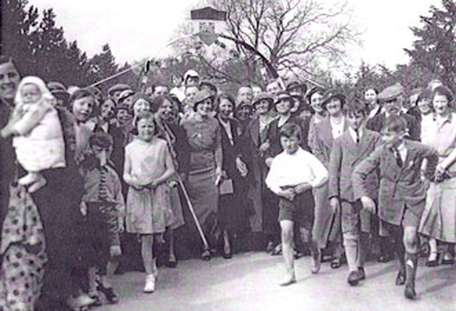 1935 Royal Jubilee - Recreation Ground entrance York Road, Burley in Wharfedale.
