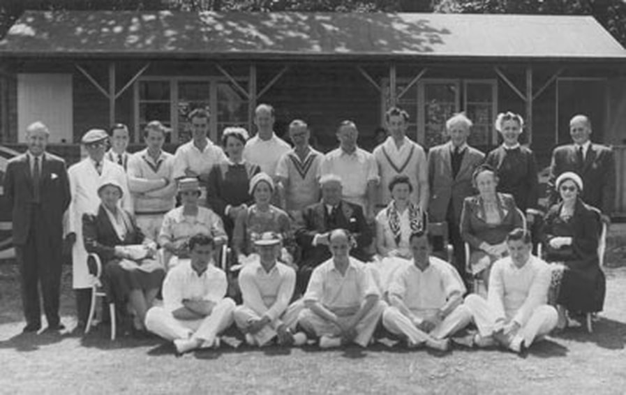 1962 Scalebor Park Hospital Cricket team & others. Burley in Wharfedale.