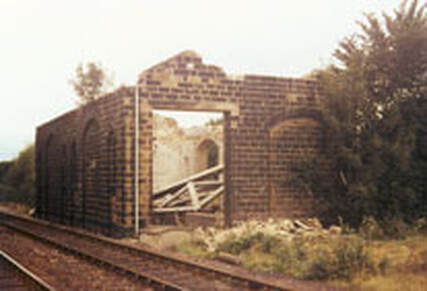 Burley in Wharfedale Railway Station Goods Shed Demolition 1973