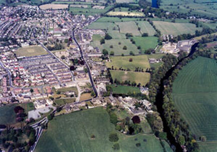 1977 Aerial View 1 Burley in Wharfedale - John & Yvette Horton Collection