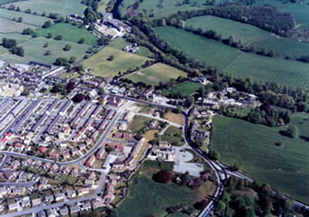 1977 Aerial View 2 Burley in Wharfedale - John & Yvette Horton Collection