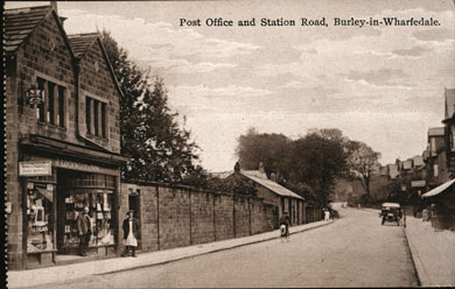 3) Post Office and Station Road - Burley in Wharfedale.
