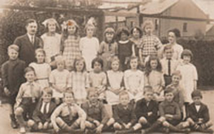 c1920s Burley National School, Aireville Terrace, Burley in Wharfedale.