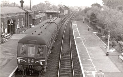c1963 Burley in Wharfedale Railway Station. 
