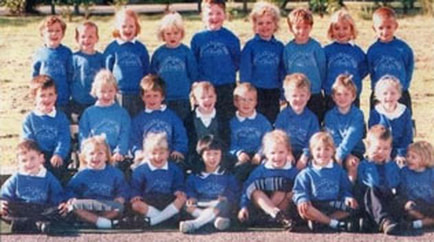 c1996 Burley CofE First School Pre 5 reception, Aireville Terrace, Burley in Wharfedale.