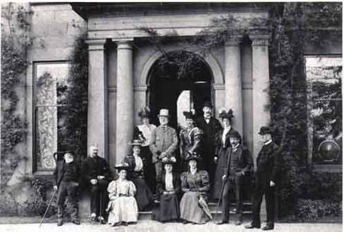 Fisons family photo at Greenholme Mansion, Burley in Wharfedale.