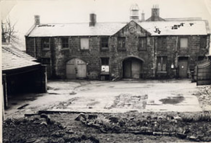 c1962 Demolition of The Grange Stables, Station Road, Burley in Wharfedale.