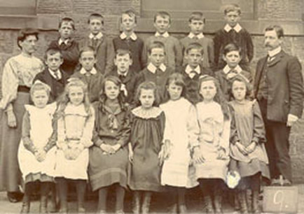 pre 1910 Burley National School, Aireville Terrace, Burley in Wharfedale - Class 9.