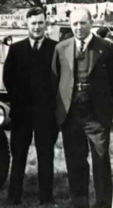 Reg Jefferies and John Clapham at Ilkley Show c1939. 